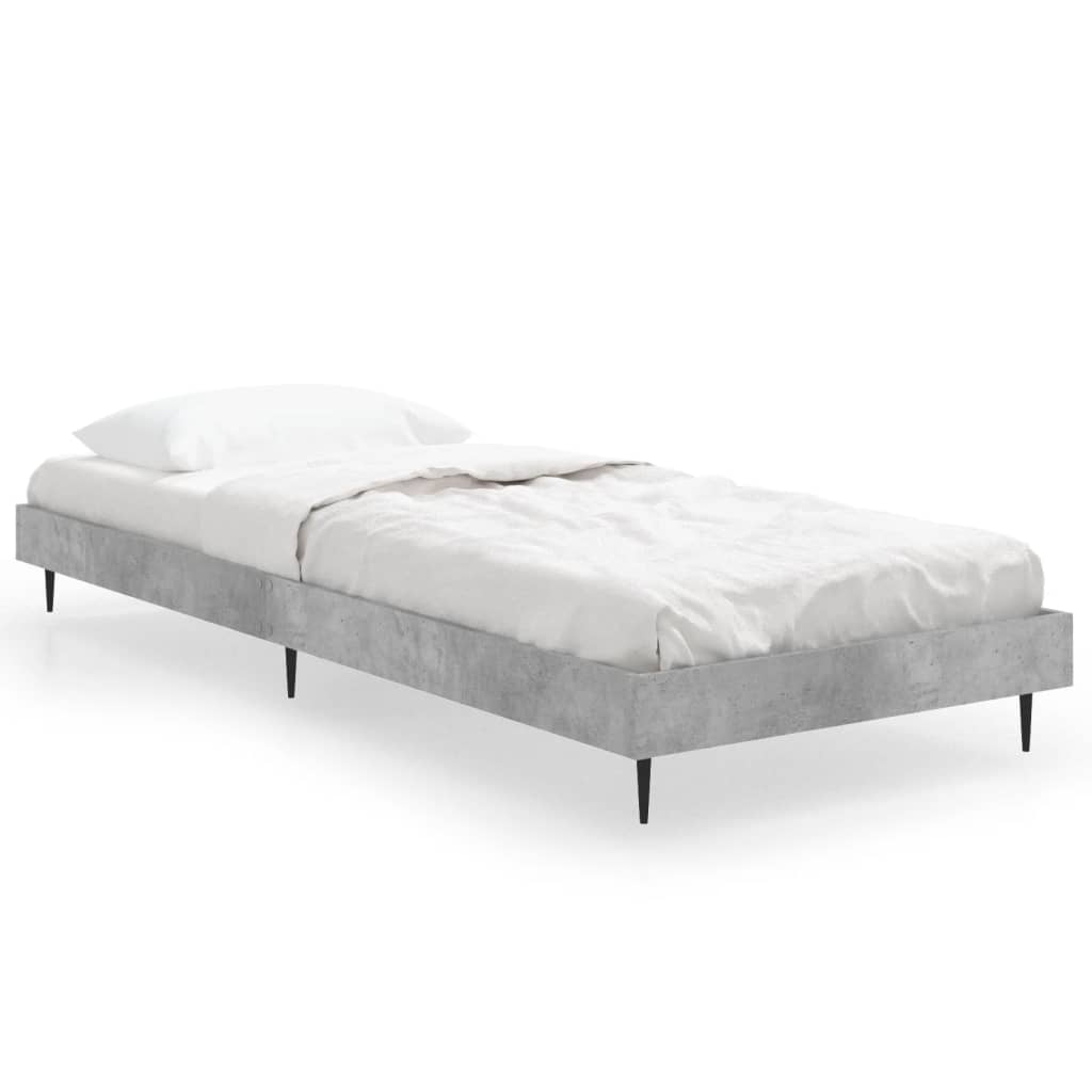 Sengeramme betonggrå 75x190 cm konstruert tre
