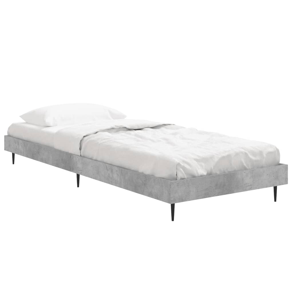 Sengeramme betonggrå 75x190 cm konstruert tre