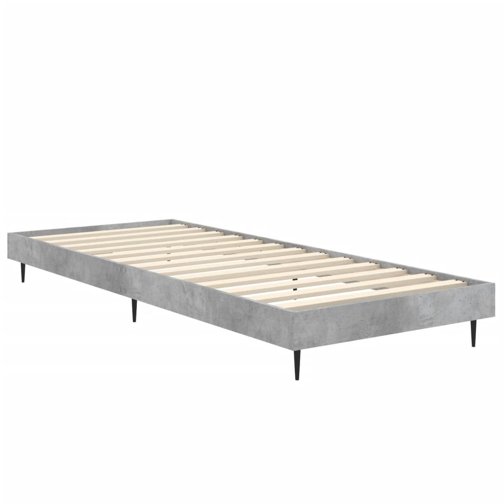 Sengeramme betonggrå 75x190 cm konstruert tre