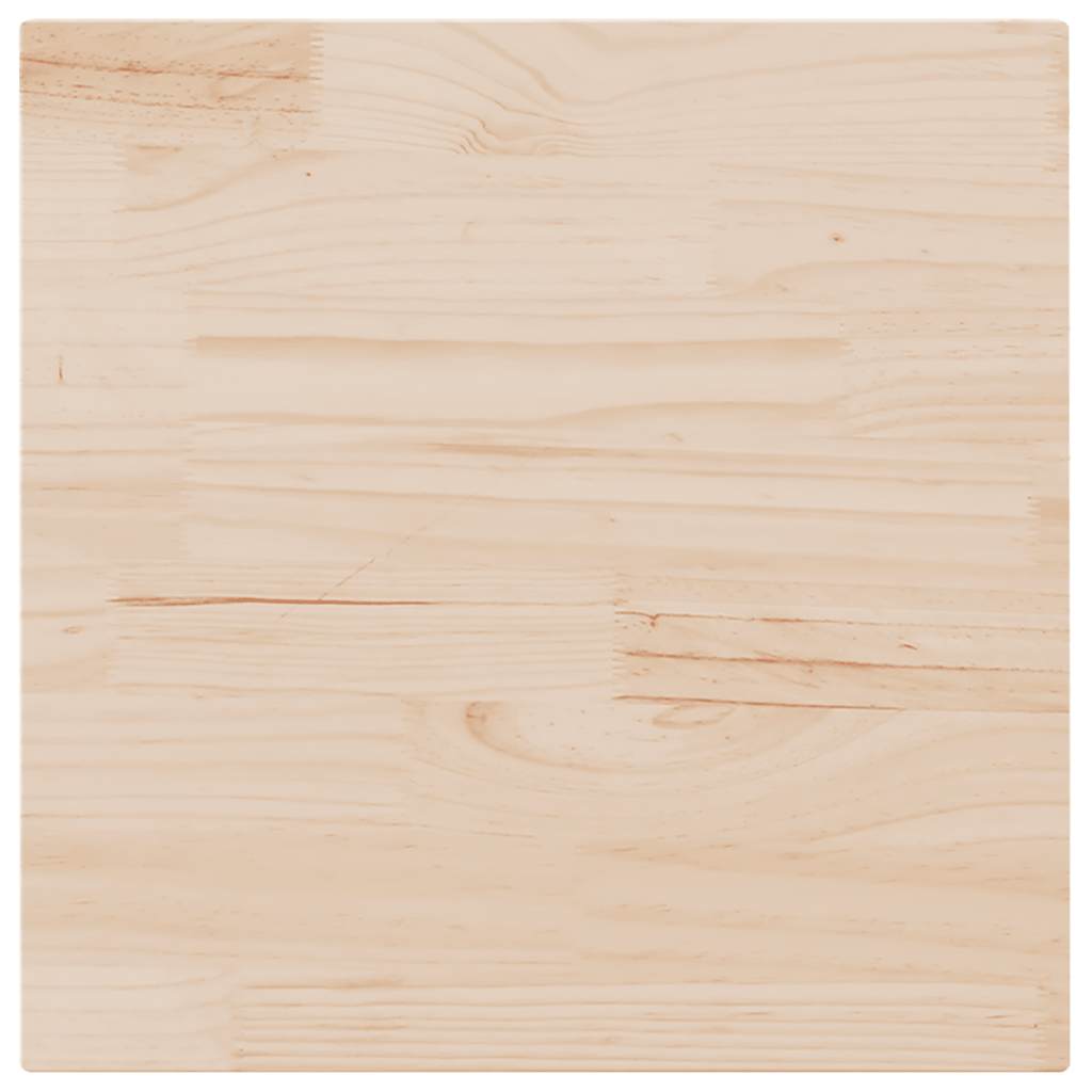 Bordplate 80x80x2,5 cm heltre furu rektangulær