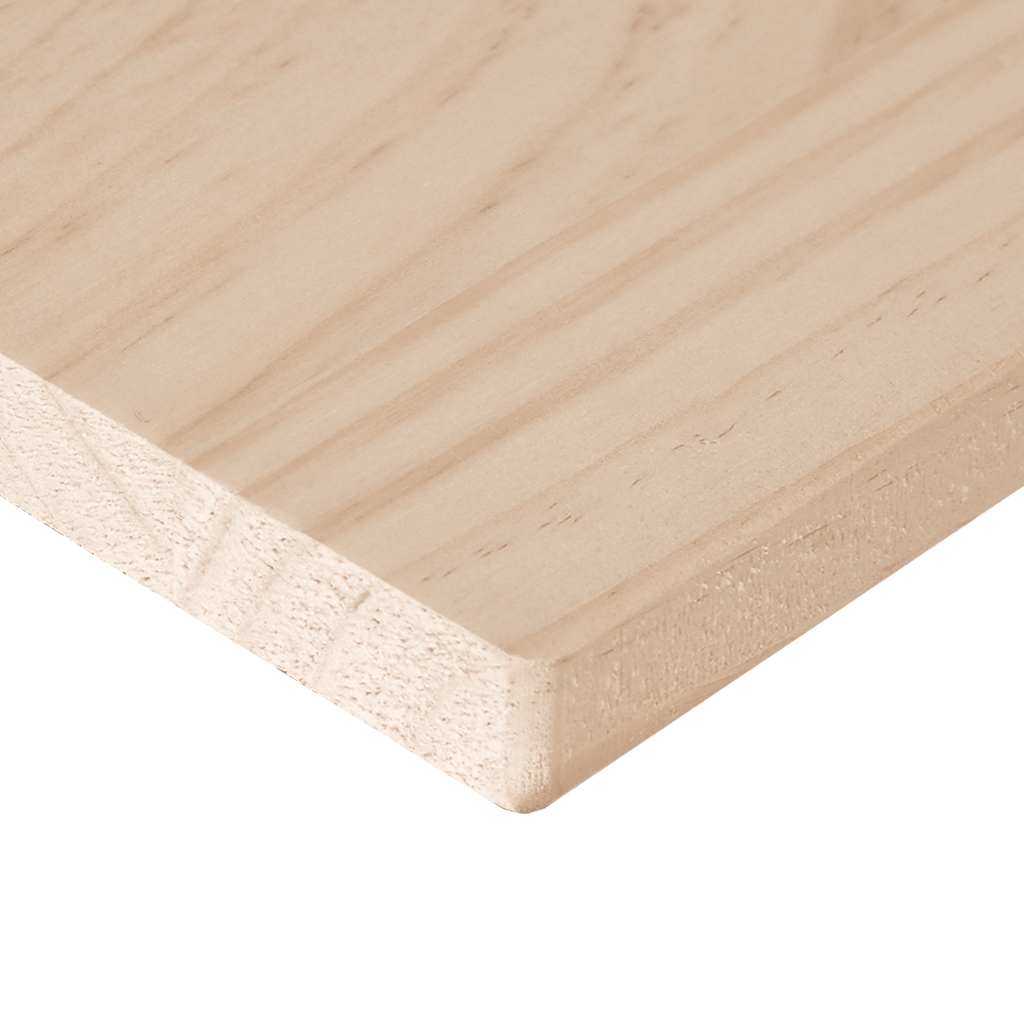 Bordplate 80x80x2,5 cm heltre furu rektangulær