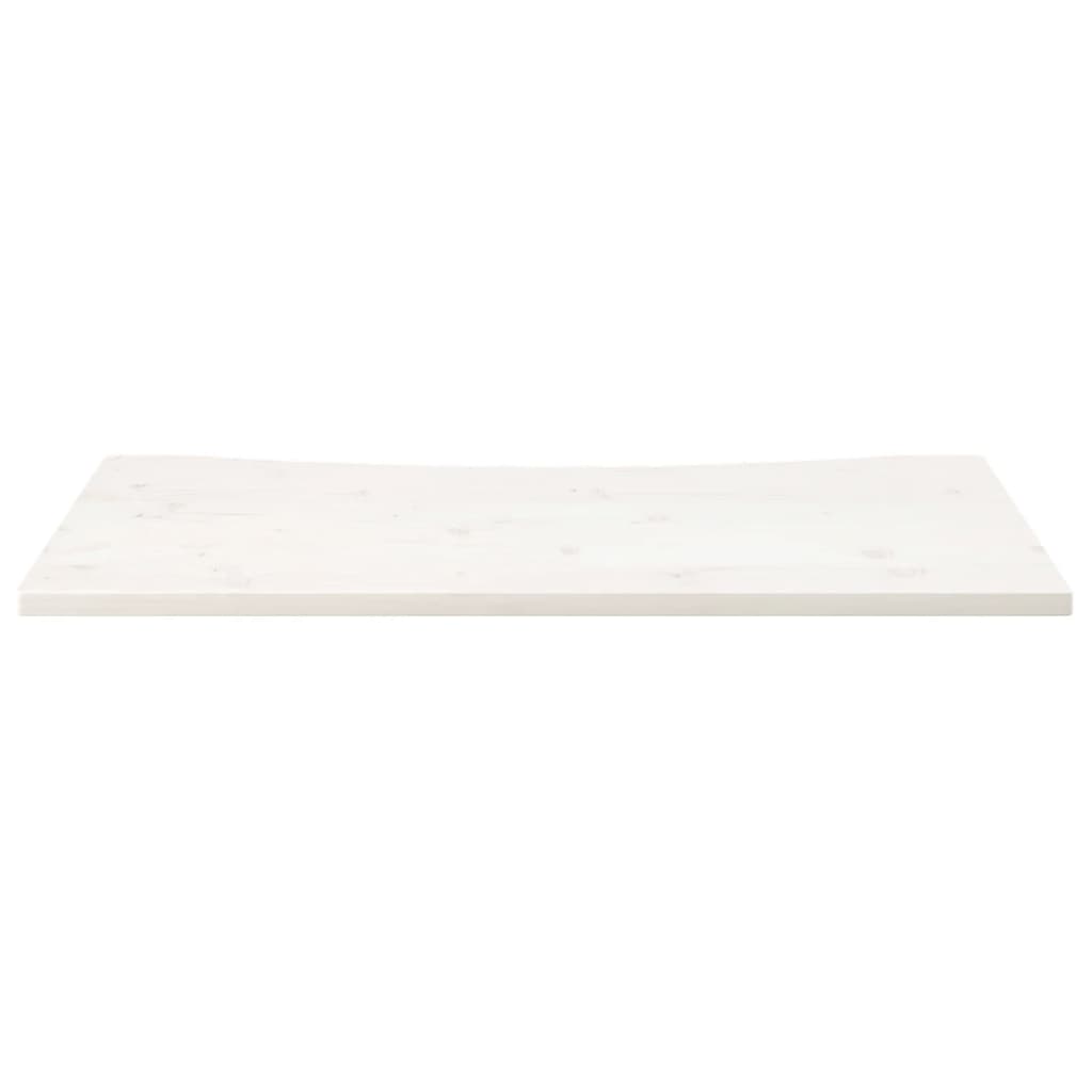 Bordplate hvit 100x60x2,5 cm heltre furu