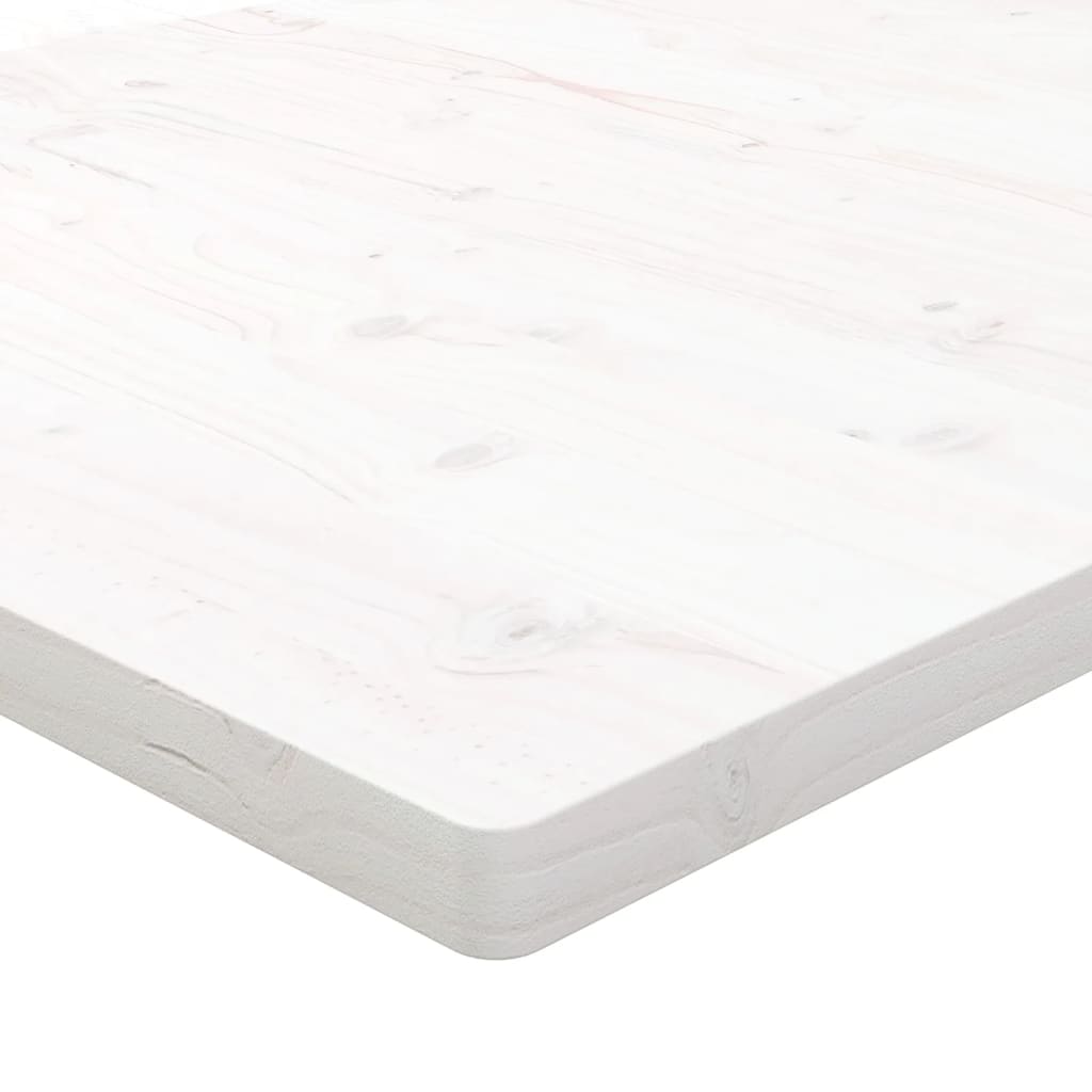 Bordplate hvit 100x60x2,5 cm heltre furu