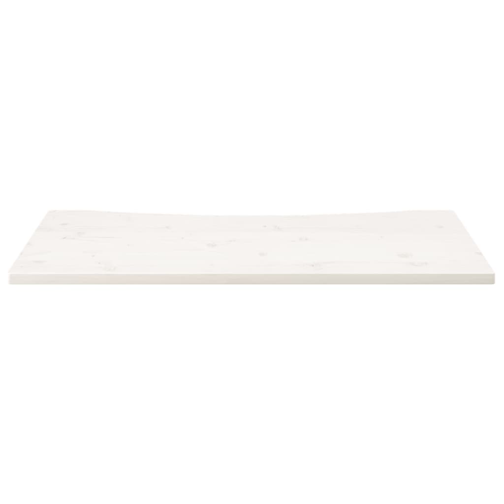 Bordplate hvit 110x60x2,5 cm heltre furu