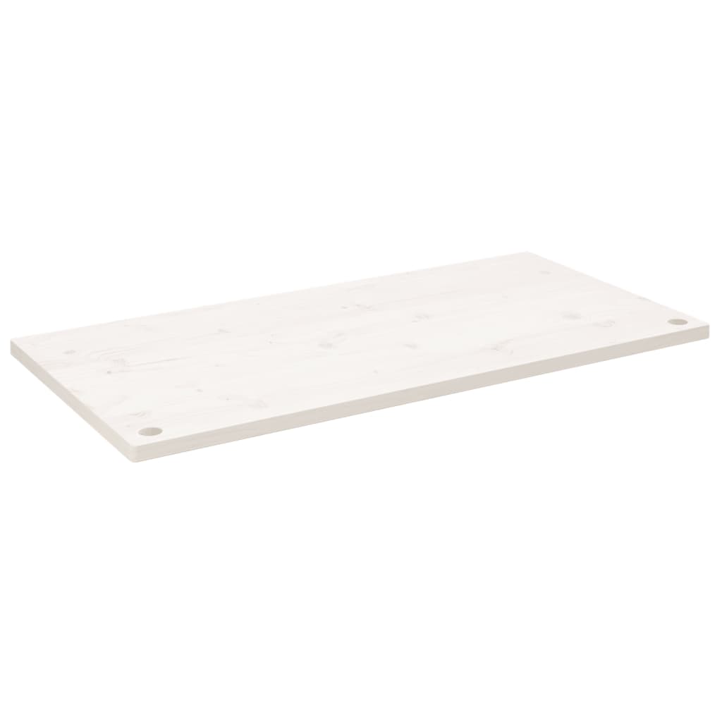 Bordplate hvit 110x55x2,5 cm heltre furu
