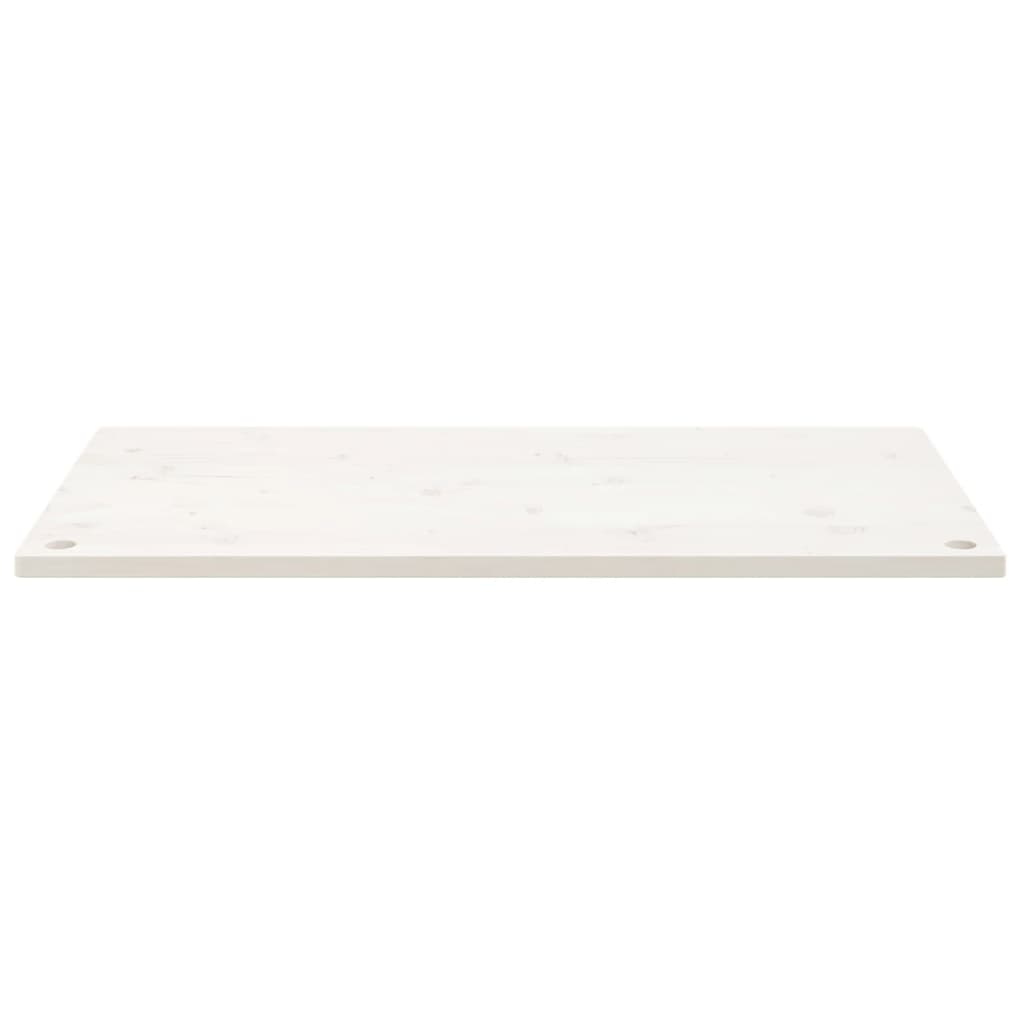 Bordplate hvit 110x55x2,5 cm heltre furu