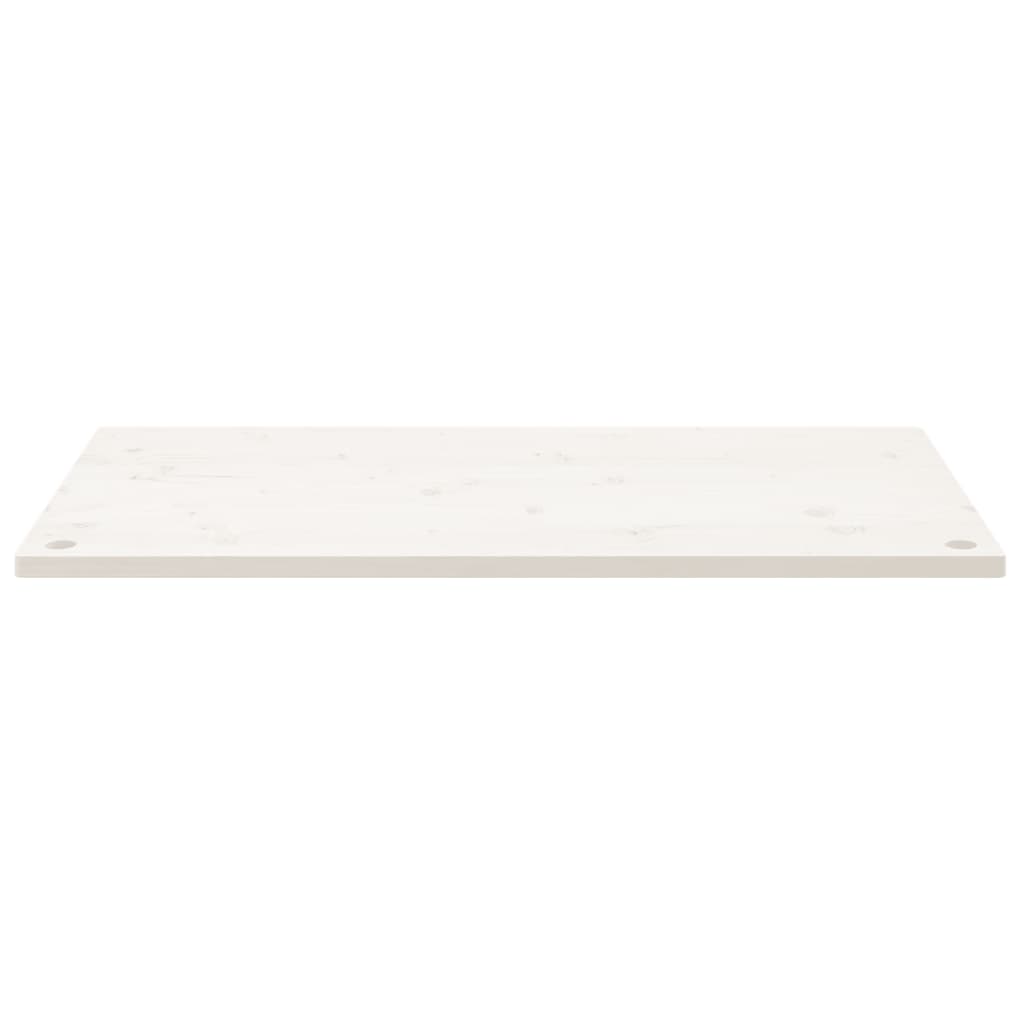 Bordplate hvit 100x60x2,5 cm heltre furu