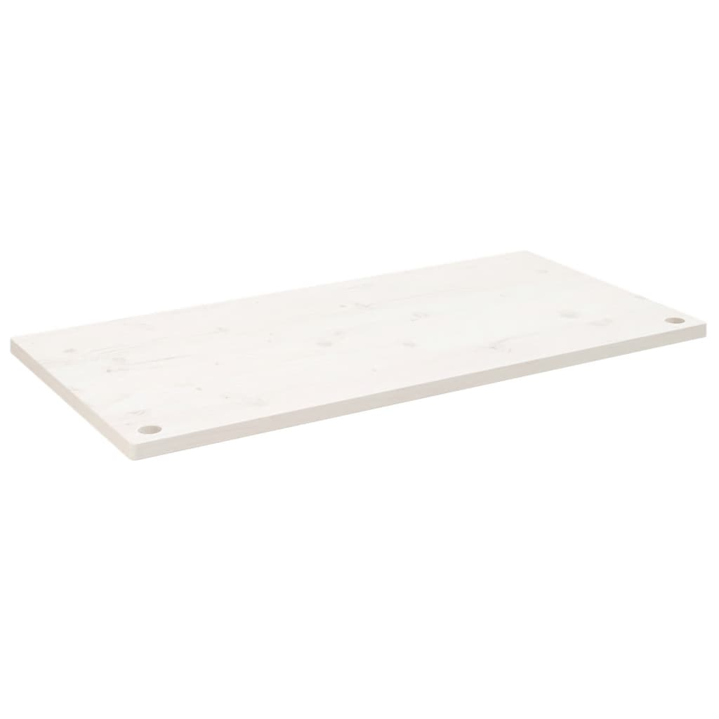 Bordplate hvit 110x60x2,5 cm heltre furu