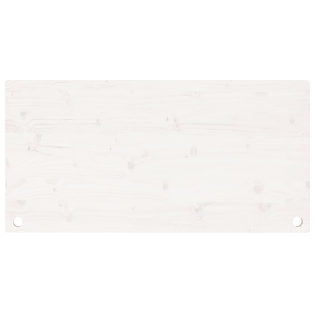 Bordplate hvit 110x60x2,5 cm heltre furu