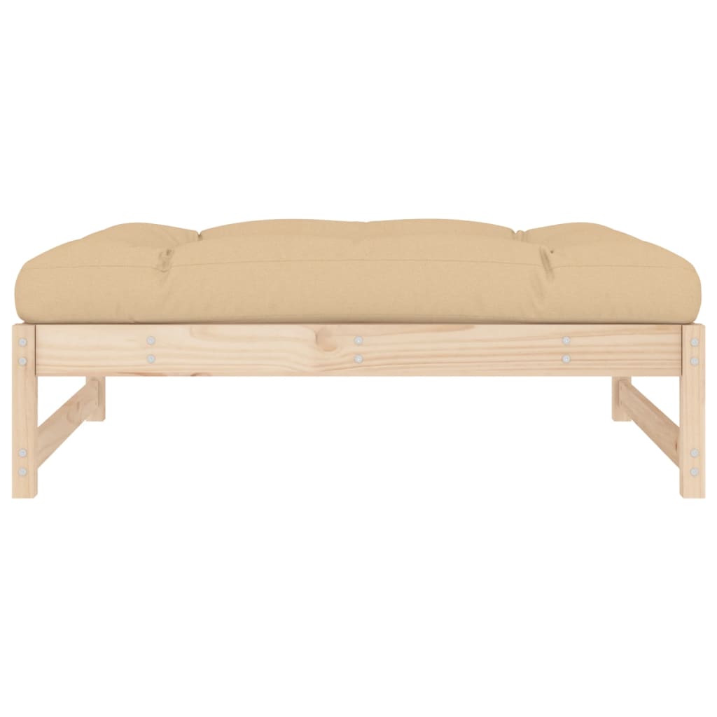 Hagefotskammel 120x80 cm heltre furu