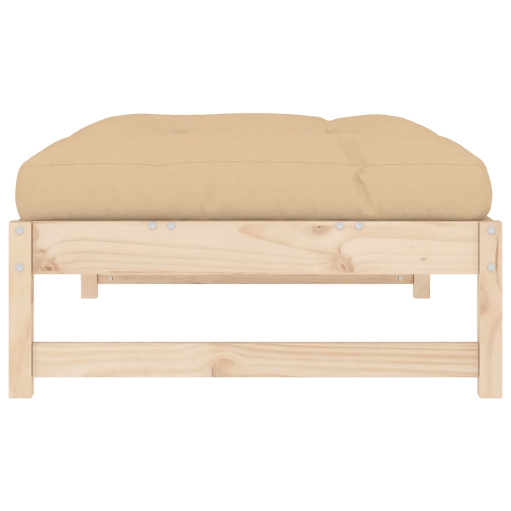 Hagefotskammel 120x80 cm heltre furu