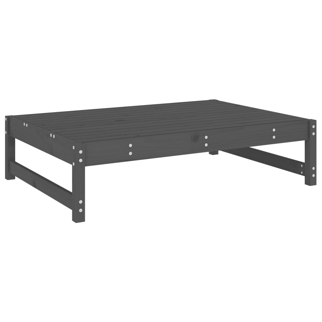 Hagefotskammel grå 120x80 cm heltre furu