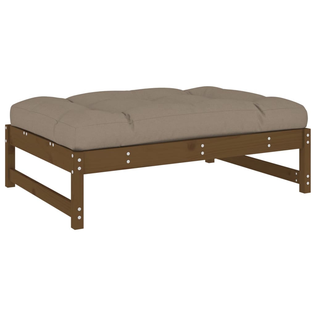 Hagefotskammel honningbrun 120x80 cm heltre furu