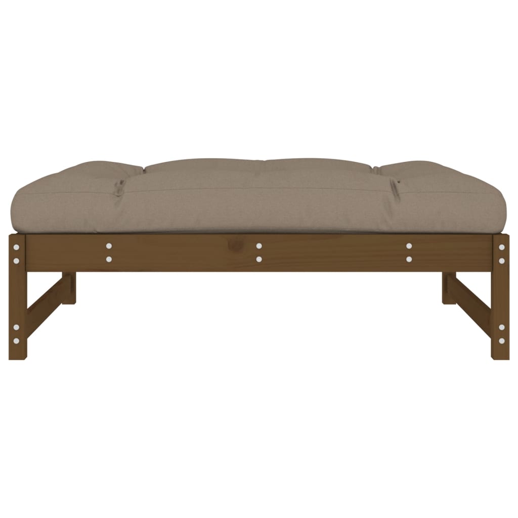 Hagefotskammel honningbrun 120x80 cm heltre furu