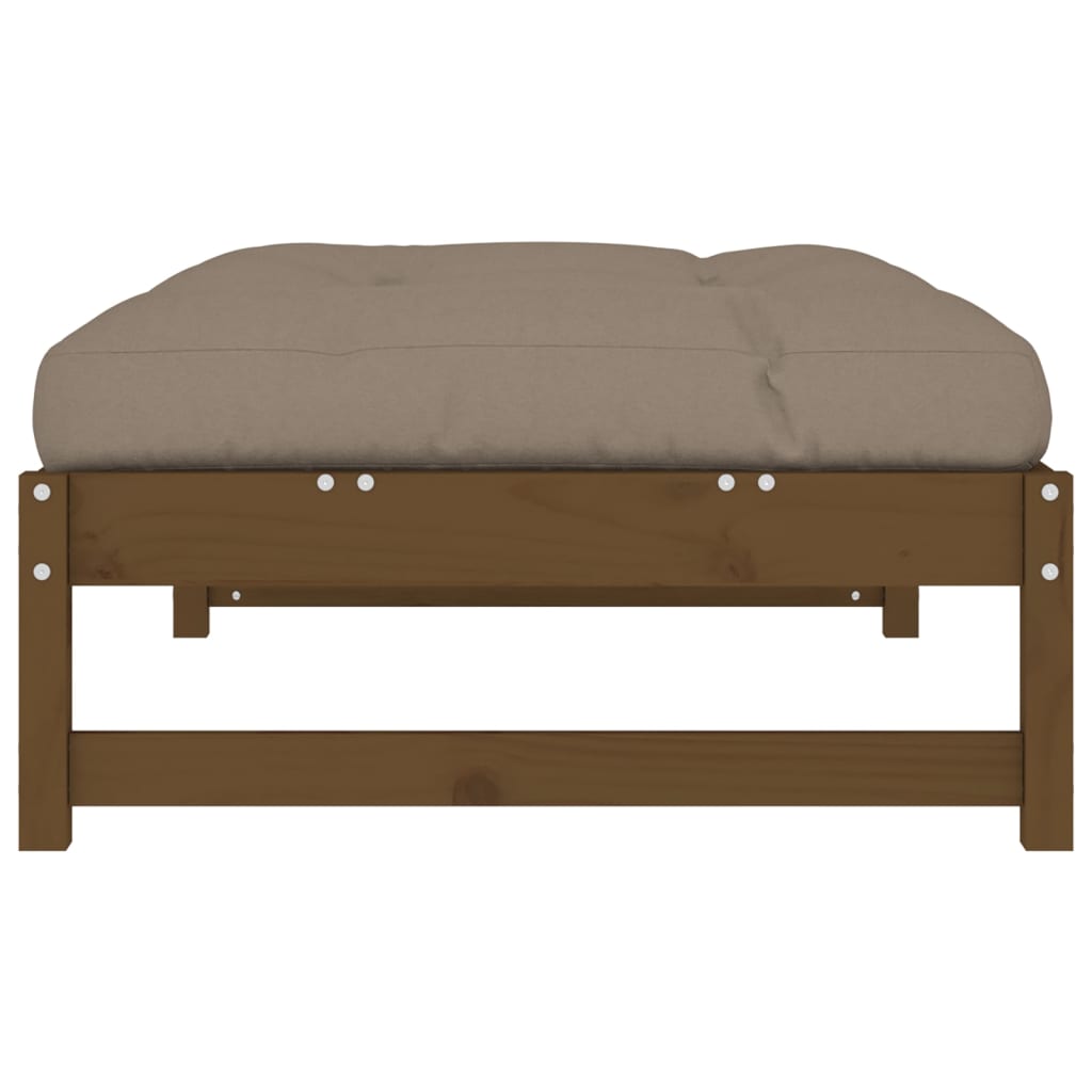 Hagefotskammel honningbrun 120x80 cm heltre furu