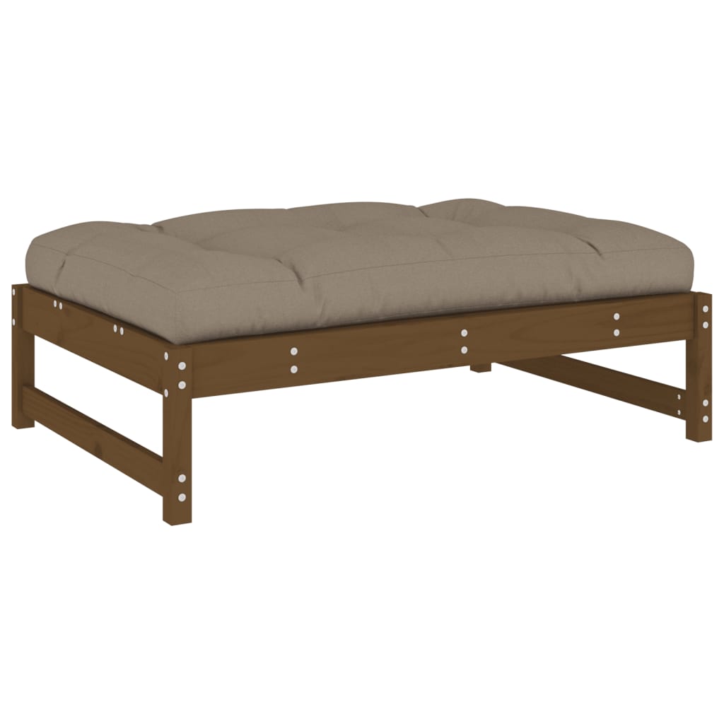 Hagefotskammel honningbrun 120x80 cm heltre furu
