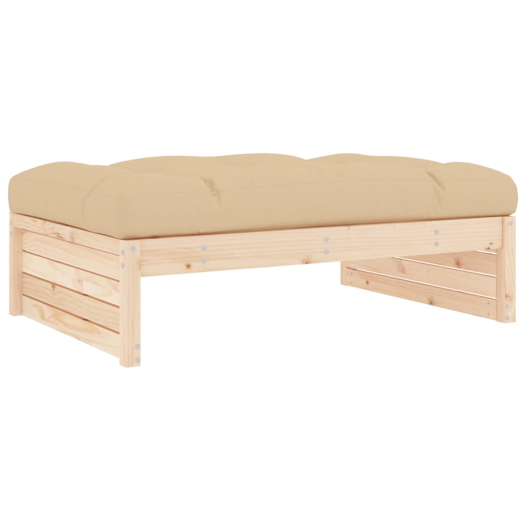 Hagefotskammel 120x80 cm heltre furu