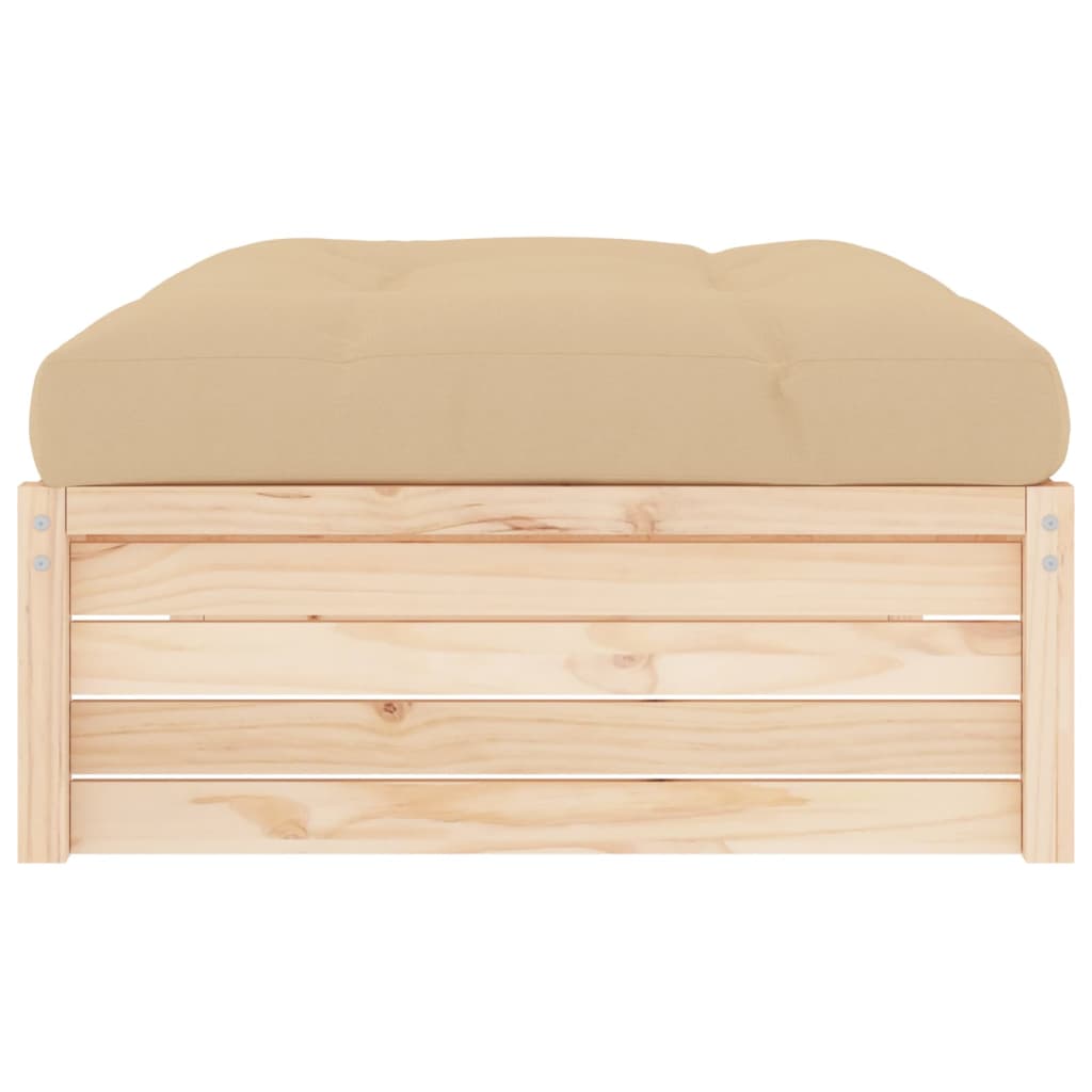 Hagefotskammel 120x80 cm heltre furu