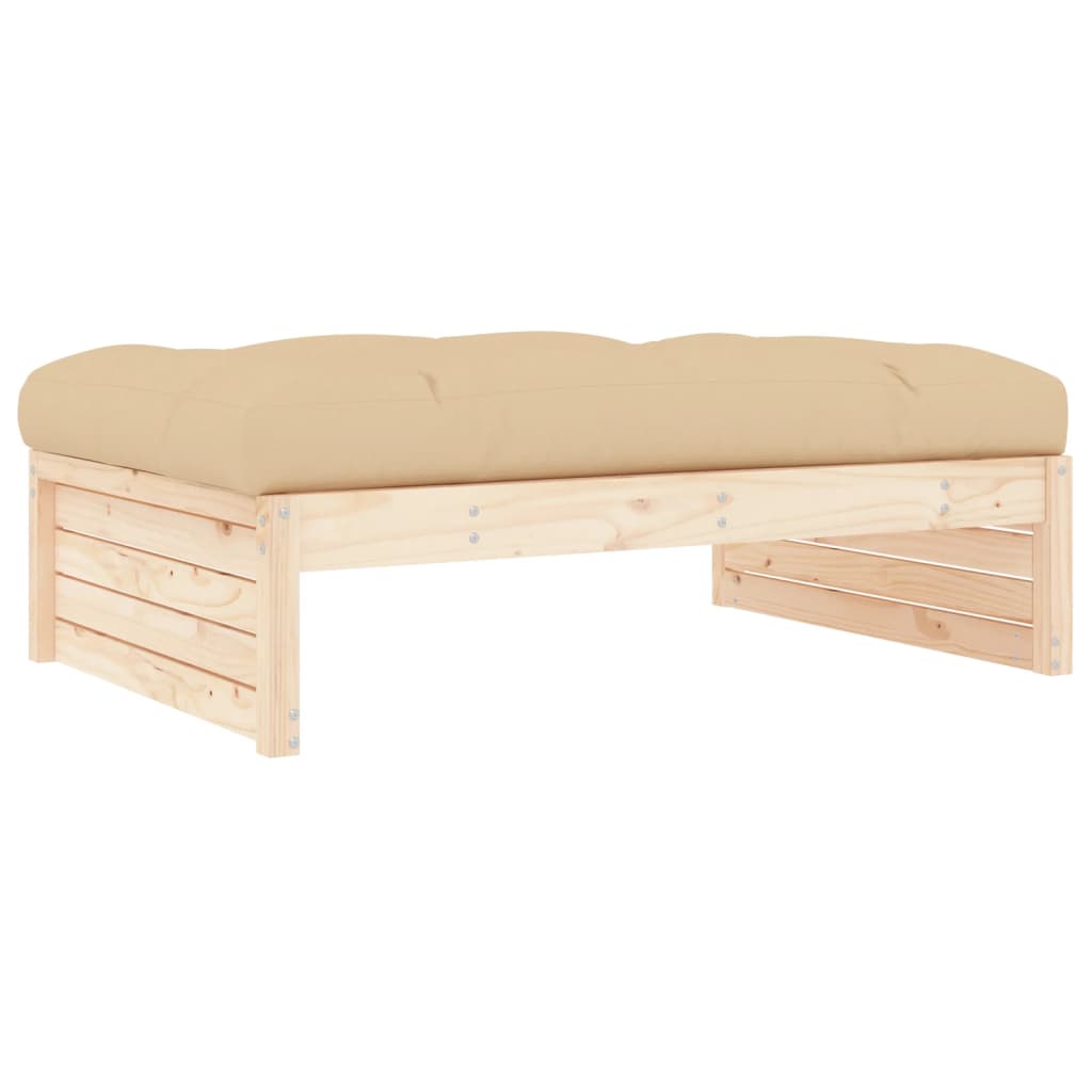 Hagefotskammel 120x80 cm heltre furu