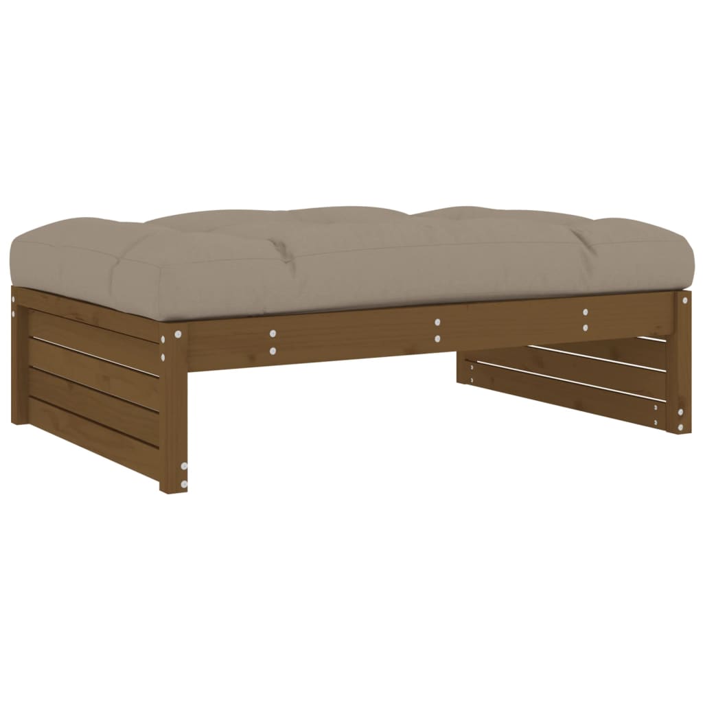 Hagefotskammel honningbrun 120x80 cm heltre furu