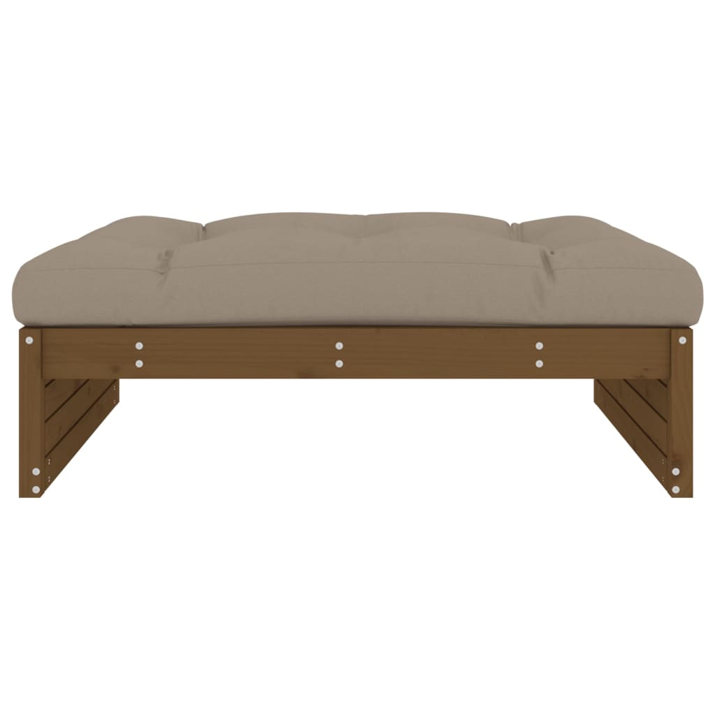 Hagefotskammel honningbrun 120x80 cm heltre furu