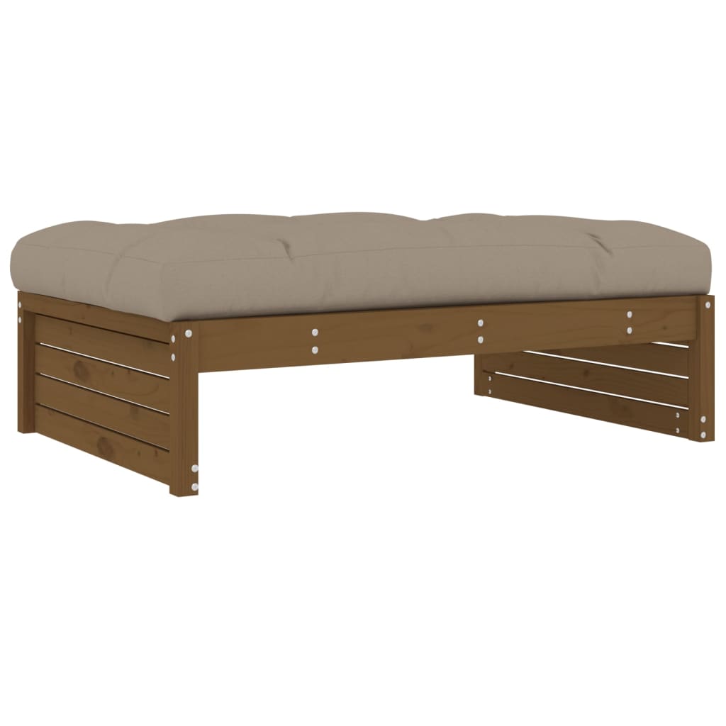 Hagefotskammel honningbrun 120x80 cm heltre furu