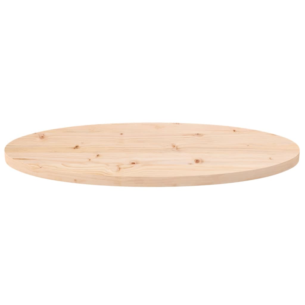 Bordplate 80x40x2,5 cm heltre furu oval