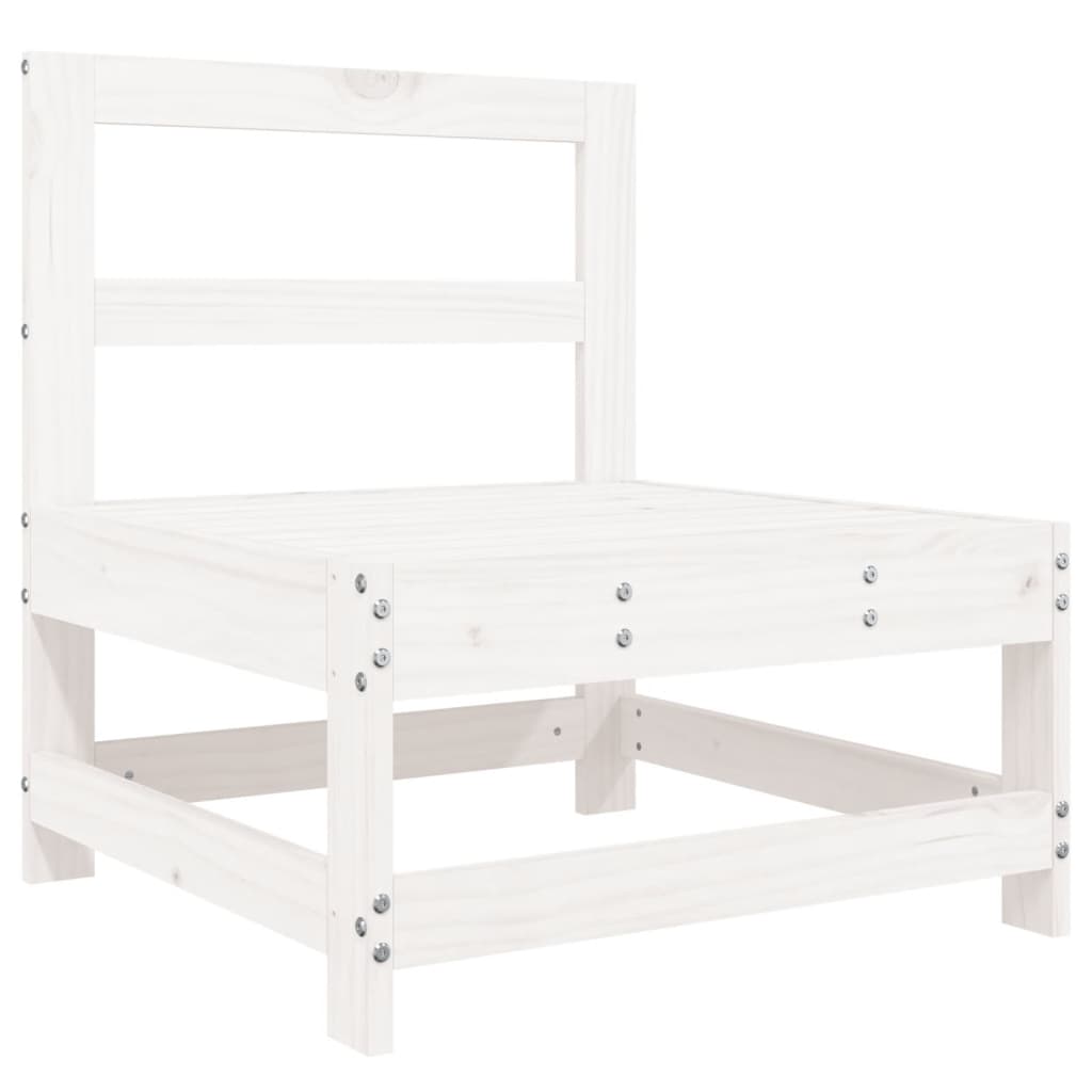 Hagemidtsofa hvit heltre furu