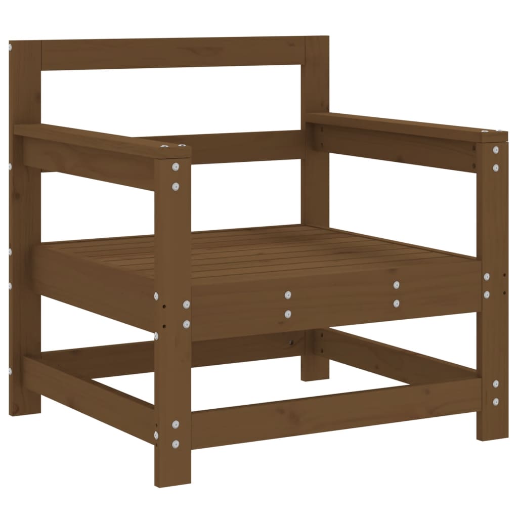 Hagestoler 2 stk honningbrun heltre furu