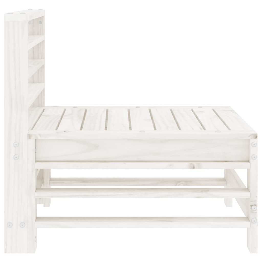 Hagemidtsofa hvit heltre furu
