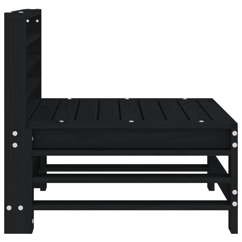 Hagemidtsofa svart heltre furu