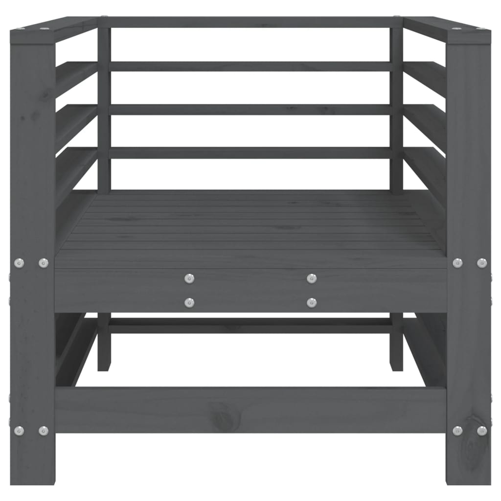 Hagestoler 2 stk grå heltre furu