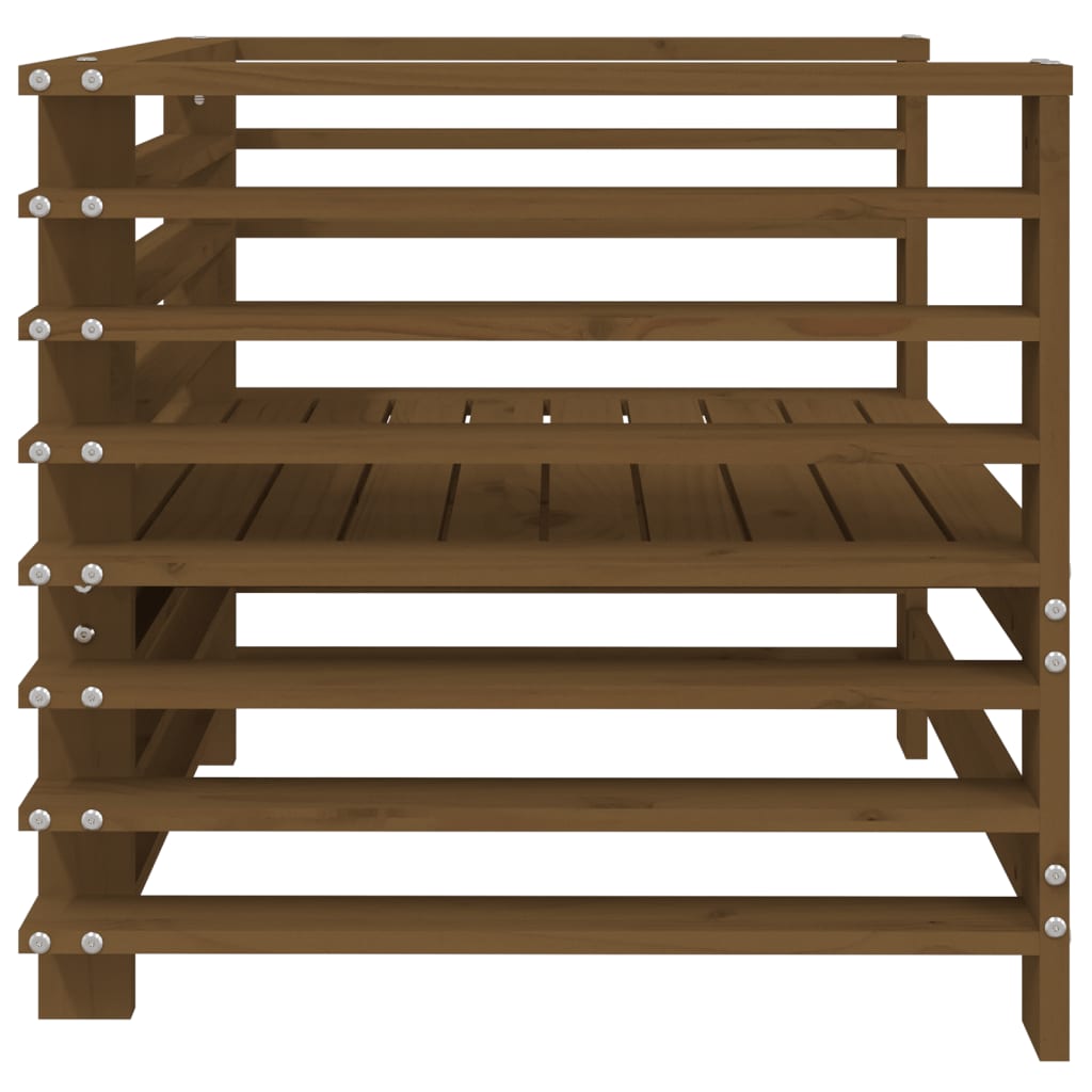 Hagestoler 2 stk honningbrun heltre furu