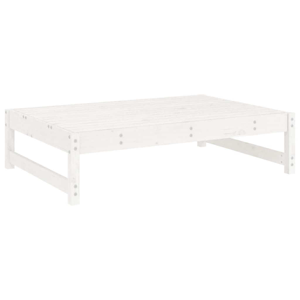 Hagefotskammel hvit 120x80 cm heltre furu