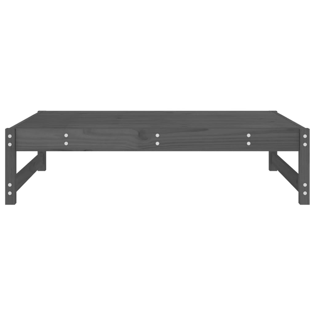 Hagefotskammel grå 120x80 cm heltre furu