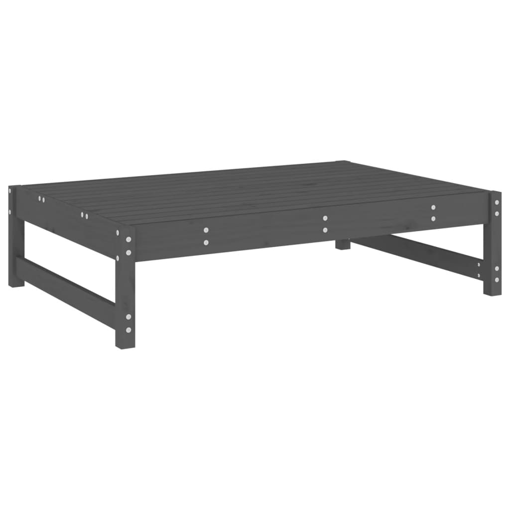 Hagefotskammel grå 120x80 cm heltre furu