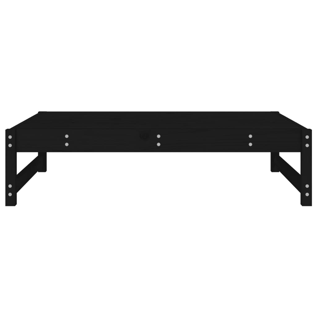 Hagefotskammel svart 120x80 cm heltre furu