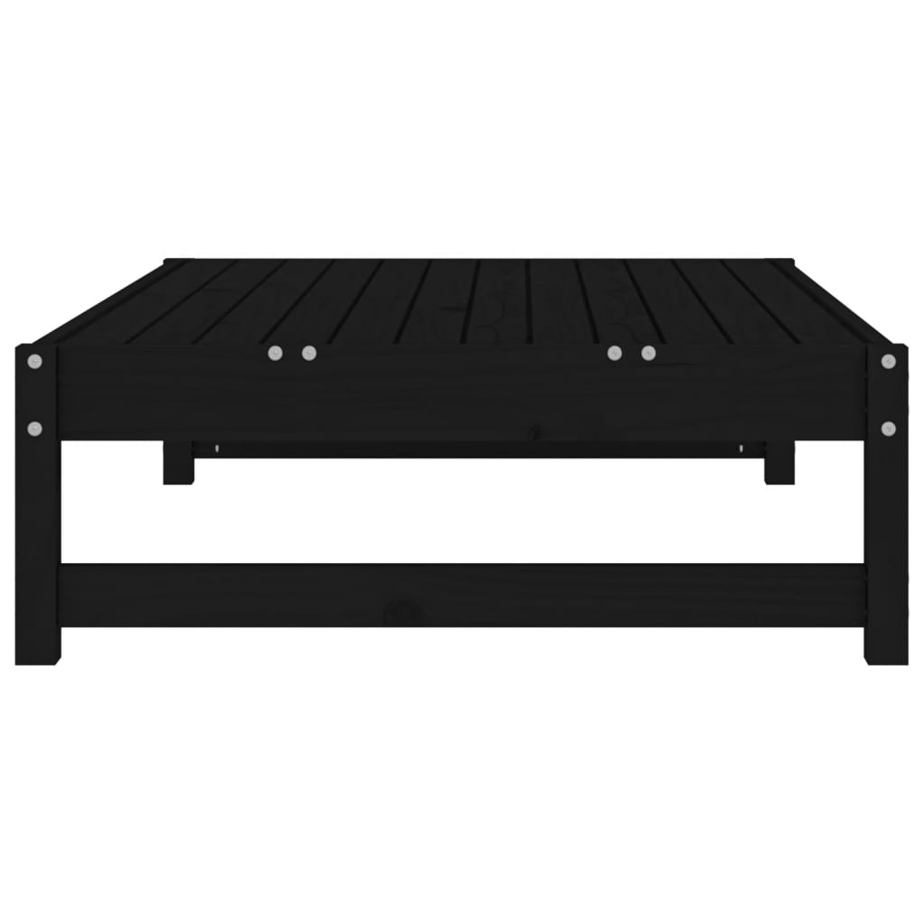 Hagefotskammel svart 120x80 cm heltre furu