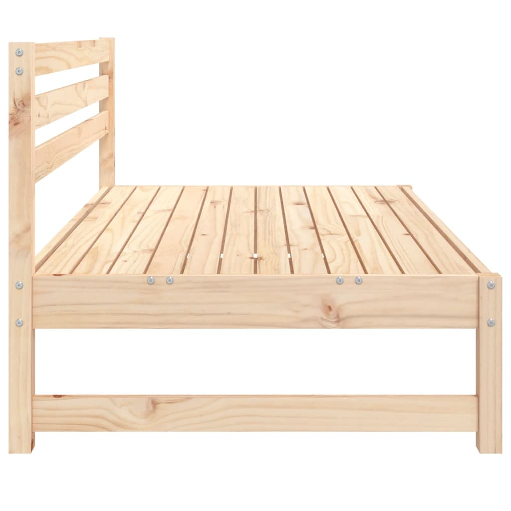 Utendørs midtsofaer 2 stk 120x80 cm heltre furu