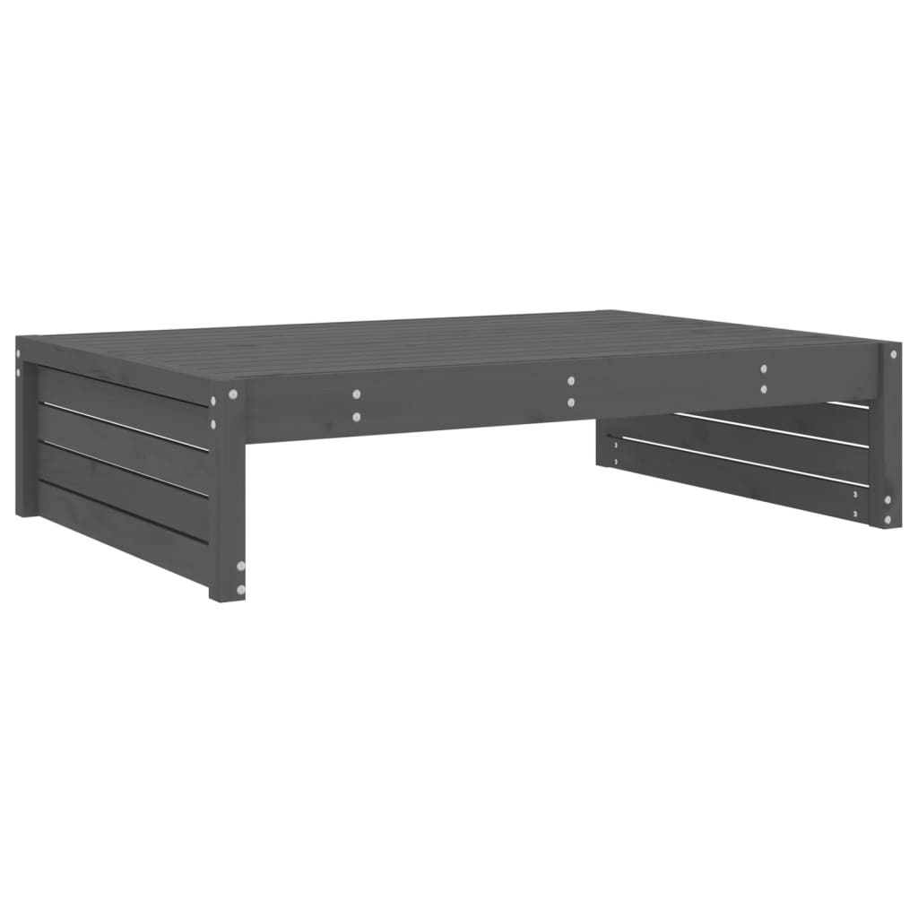 Hagefotskammel grå 120x80 cm heltre furu