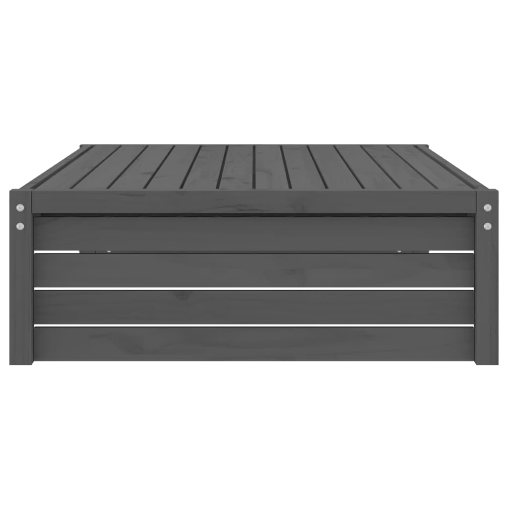 Hagefotskammel grå 120x80 cm heltre furu