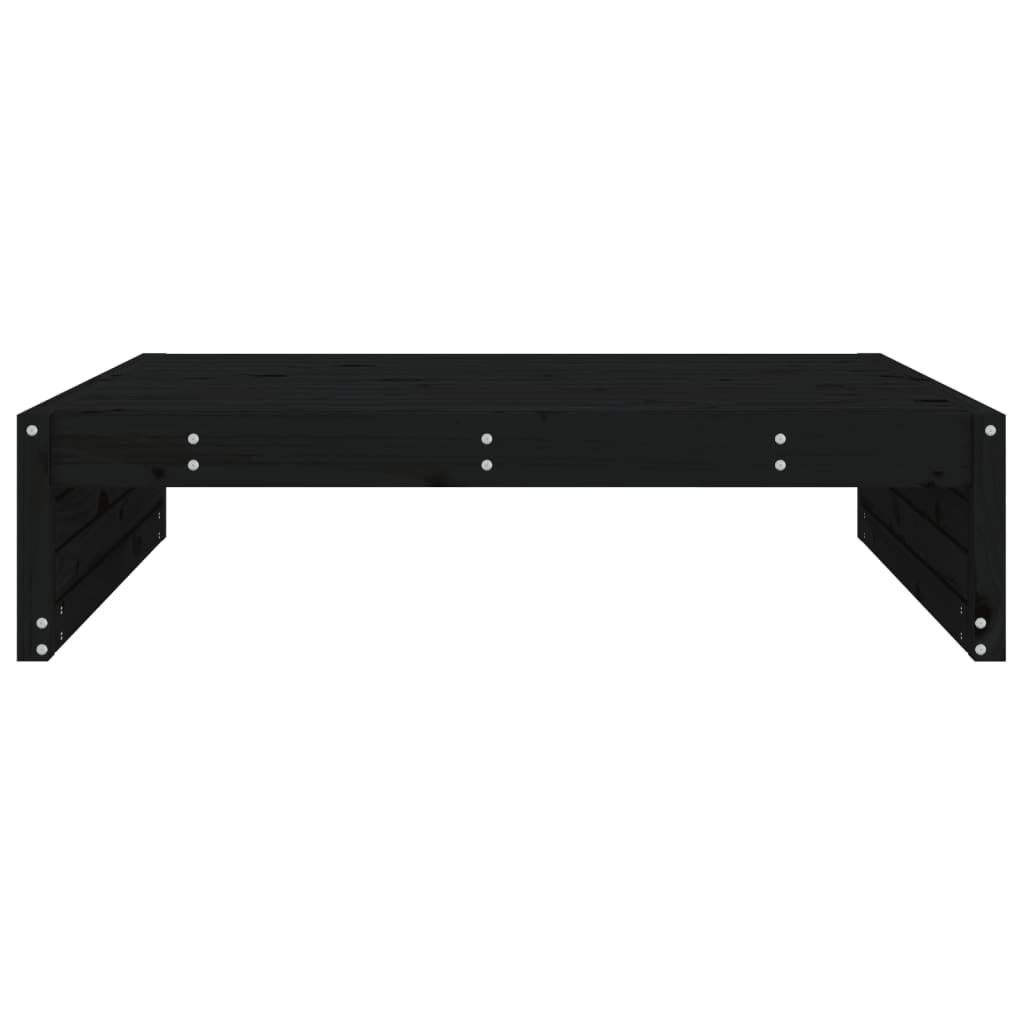 Hagefotskammel svart 120x80 cm heltre furu