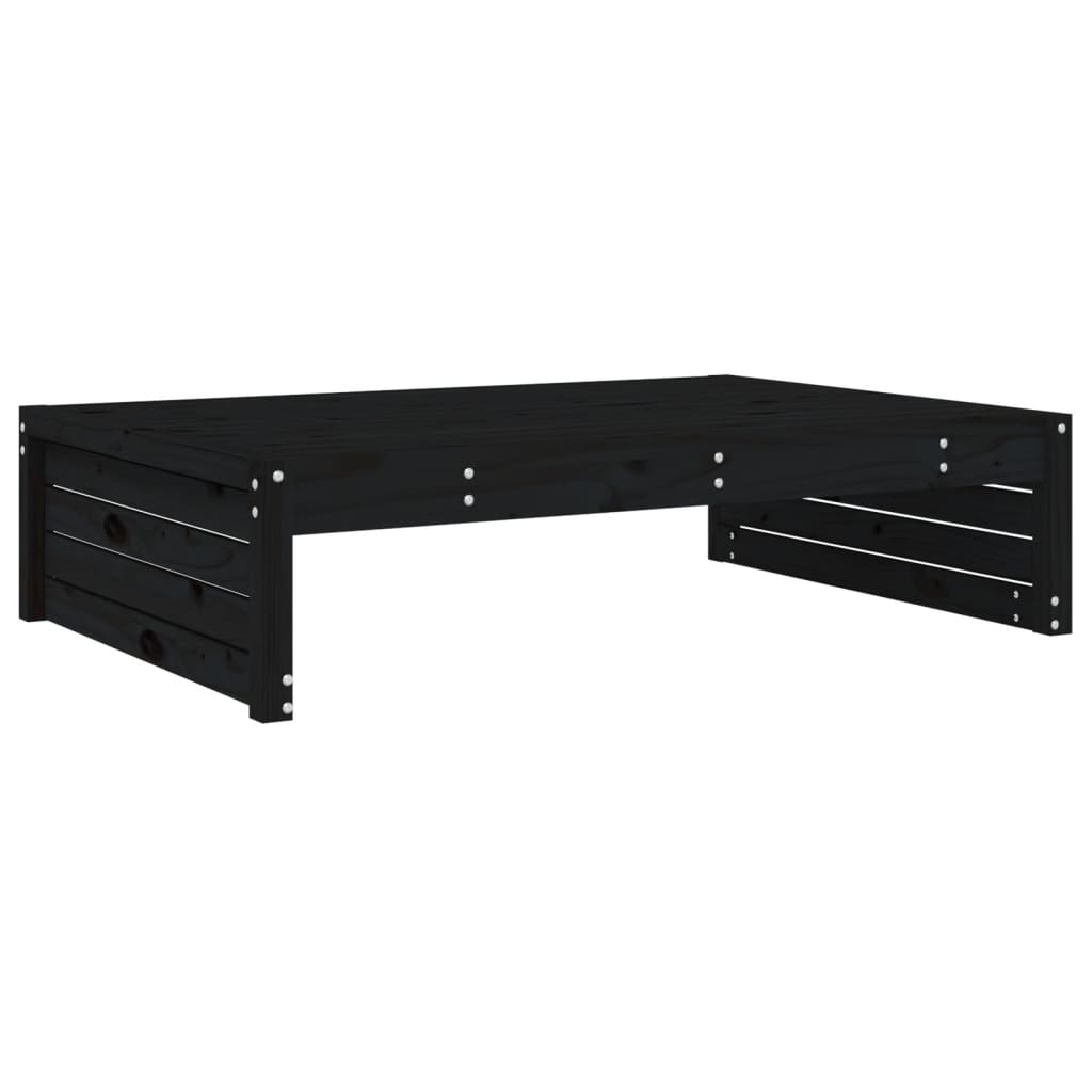 Hagefotskammel svart 120x80 cm heltre furu
