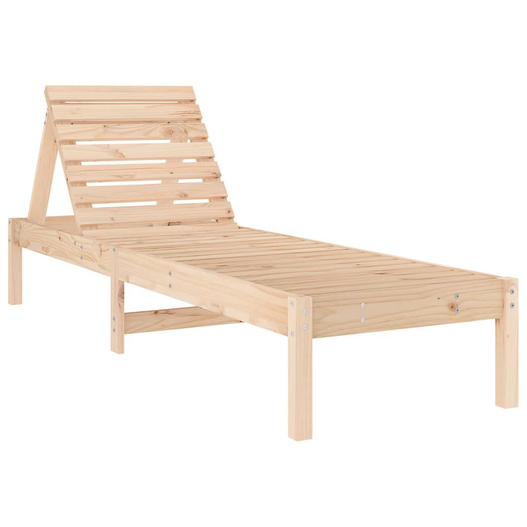 Solsenger 2 stk 199,5x60x74 cm heltre furu