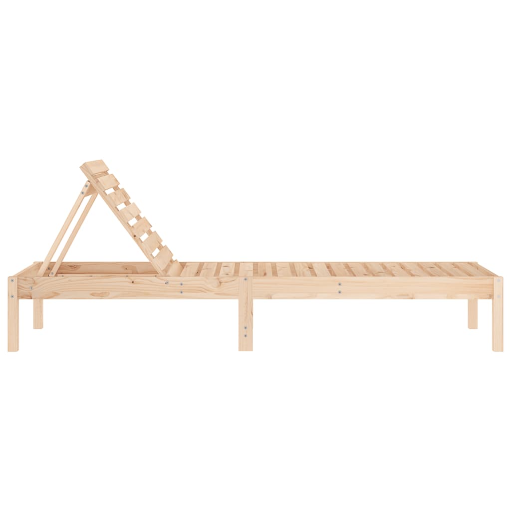 Solsenger 2 stk 199,5x60x74 cm heltre furu