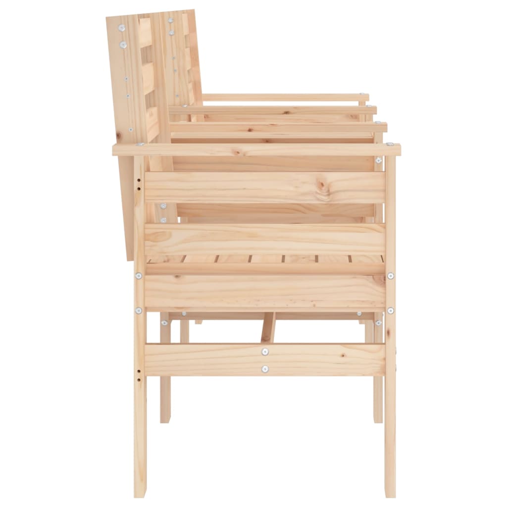Hagebenk med bord 2-seters heltre furu