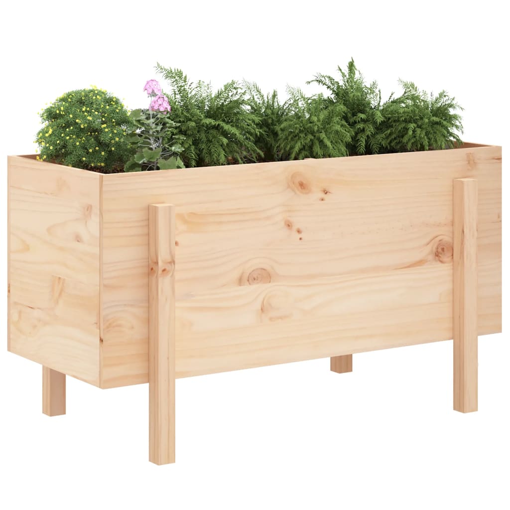 Høybed for hage 101x50x57 cm heltre furu