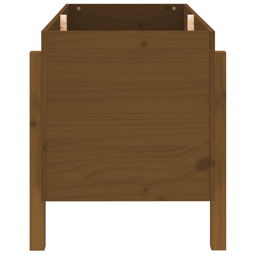 Høybed for hage honningbrun 101x50x57 cm heltre furu