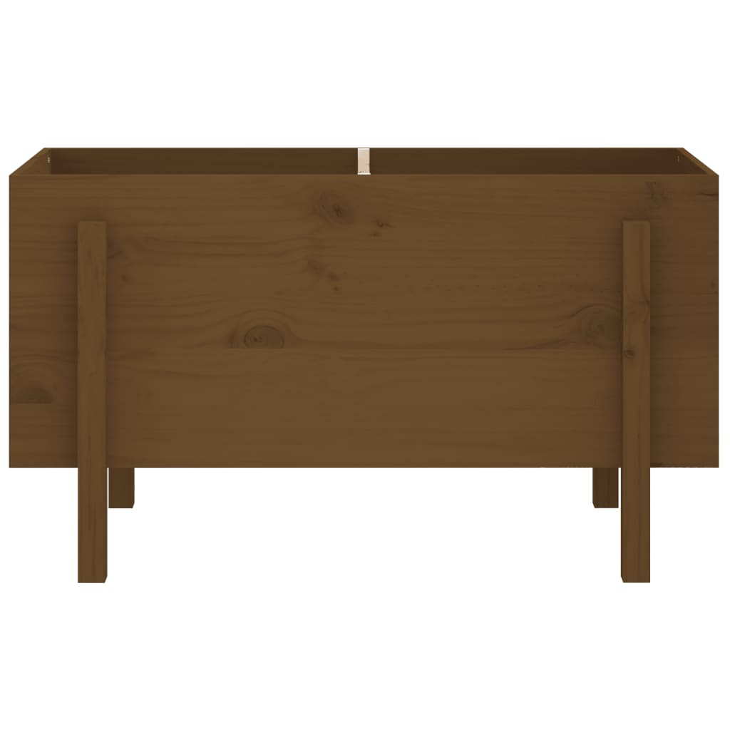Høybed for hage honningbrun 101x50x57 cm heltre furu