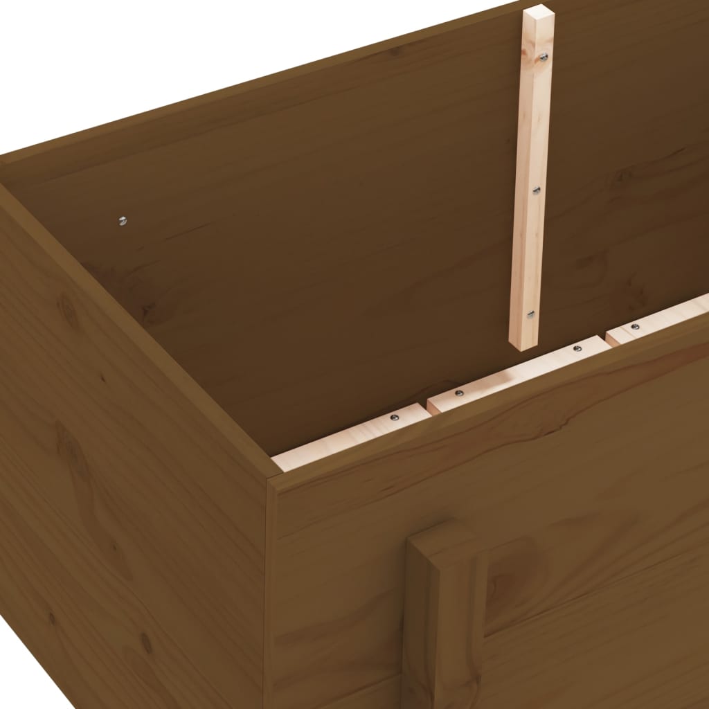 Høybed for hage honningbrun 101x50x57 cm heltre furu